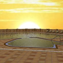 Piscina Hotel Monte Igueldo. Un proyecto de 3D, Arquitectura interior y Diseño de interiores de Aitor Hernández Gómez - 12.03.2014