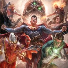 DC Comics trading cards. Traditional illustration project by Xermánico - 03.12.2014