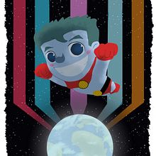 Capitán Planeta. Een project van Animatie, Film, video en televisie, Ontwerp van personages, Redactioneel ontwerp y Traditionele illustratie van David Pavón Benítez - 13.03.2014
