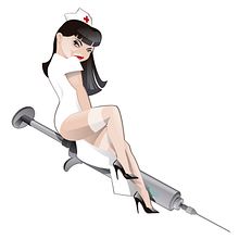 Nurse pinup. Design de personagens e Ilustração tradicional projeto de Jose Angel Trancón Fernández - 02.02.2014