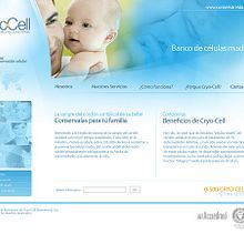 WEB SITE - CRYO-CELL. Web Development, Design, and Web Design project by Luis Miguel Pittol Mendoza - 03.15.2014