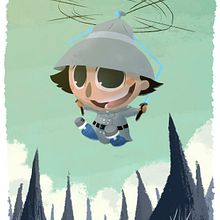 Inspector Gadget. Een project van Animatie, Film, video en televisie, Ontwerp van personages, Redactioneel ontwerp y Traditionele illustratie van David Pavón Benítez - 16.03.2014