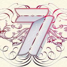 7th Anniversary Letterings. Art Direction, Traditional illustration, T, and pograph project by Noem9 Studio - 03.18.2014