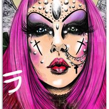 Adora BatBrat. Traditional illustration project by Madame Bizarre - 03.18.2014