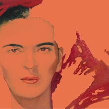 Frida Kahlo . % nat_larte tarafından hazırlanan Tasarım projesi - 03.19.2014