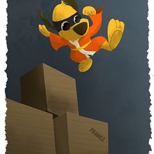 Hong Kong Phooey. Een project van Animatie, Film, video en televisie, Ontwerp van personages, Redactioneel ontwerp y Traditionele illustratie van David Pavón Benítez - 19.03.2014