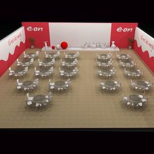 EON ESPAÑA- DISEÑO 3D Y PRODUCCIÓN DE MATERIALES. 3D, Art Direction, Design, Graphic Design, Set Design, Events, Design Management, Photograph, and Post-production project by Miriam Pérez Pozo - 03.19.2013