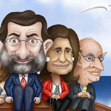 Caricaturas Políticas. Un proyecto de Bellas Artes e Ilustración tradicional de RosaSG - 19.03.2014