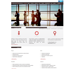 Web LegalConta. Art Direction, Design, and Web Design project by Borja Peña Granados - 03.19.2014