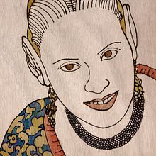 Retrato pirograbado. Fine Arts, Traditional illustration, and Painting project by carmen sarrión blasco - 03.24.2014