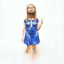 Inusual portrait. Traditional illustration, and Painting project by Pierre Paolo Linares - 03.24.2014
