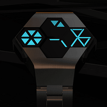KODIGY. Watch concept design, with secret code. 3D, Design, and Product Design project by José Manuel Otero - 03.25.2014