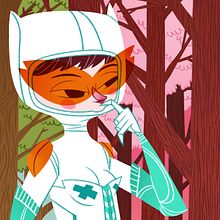 El Bosque. Traditional illustration project by Cristian Barbeito Jerez - 03.27.2014