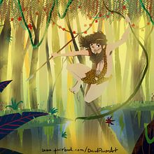 Tarzan. Een project van Animatie, Film, video en televisie, Ontwerp van personages, Redactioneel ontwerp y Traditionele illustratie van David Pavón Benítez - 27.03.2014