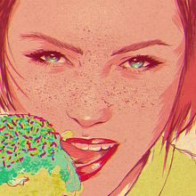 Ice-Cream. Traditional illustration project by Judith González - 03.27.2014