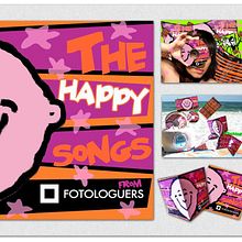 "The Happy Songs": maquetación musical.... Product Design, Graphic Design, Music, and Packaging project by Elena Doménech - 03.27.2014
