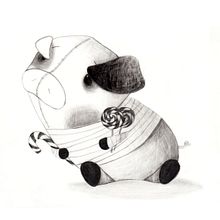 Le rêve du professeur Borax. Un projet de Illustration traditionnelle de Lola Roig - 29.03.2014