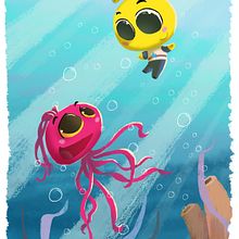 Los Snorkels. Een project van Animatie, Film, video en televisie, Ontwerp van personages, Redactioneel ontwerp y Traditionele illustratie van David Pavón Benítez - 29.03.2014