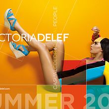 Victoria Delef Spring-Summer 2013. Design editorial, e Design gráfico projeto de Gonzalo Cervelló Rementería - 31.01.2013