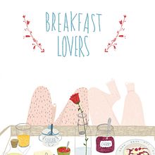 Breakfast Lovers. Un projet de Illustration traditionnelle de Marta Ángel Ruiz - 30.03.2014