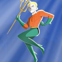 Aquaman. Een project van Animatie, Film, video en televisie, Ontwerp van personages, Redactioneel ontwerp y Traditionele illustratie van David Pavón Benítez - 30.03.2014