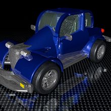 Carro estilo años 60 en 3D. Een project van 3D van Andres Torres A. - 31.03.2014