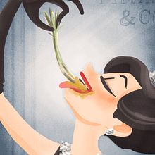 Calçotada at Tiffany's. Traditional illustration project by Lorena Loguén - 03.31.2014