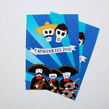 Díptico Carnestoltes Pallejà. Un proyecto de Ilustración tradicional de Zahira Rodríguez Mediavilla - 01.04.2014