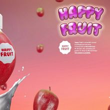 3D HAPPY FRUIT Packaging by Macedadesign. Un progetto di 3D, Belle arti, Br, ing, Br, identit, Consulenza creativa, Direzione artistica, Design, Product design, Graphic design, Marketing, Motion graphics, Packaging, Postproduzione fotografica e Pubblicità di Maceda Design - 04.04.2014
