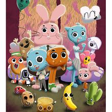 El asombroso mundo de Gumball. Een project van Animatie, Film, video en televisie, Ontwerp van personages, Redactioneel ontwerp y Traditionele illustratie van David Pavón Benítez - 06.04.2014