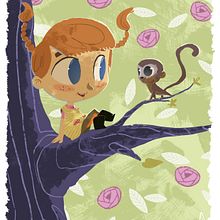 Pippi Calzaslargas. Een project van Animatie, Film, video en televisie, Ontwerp van personages, Redactioneel ontwerp y Traditionele illustratie van David Pavón Benítez - 11.04.2014