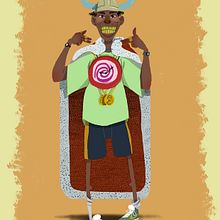 Flavor Flav. Een project van Animatie, Film, video en televisie, Ontwerp van personages, Redactioneel ontwerp y Traditionele illustratie van David Pavón Benítez - 11.04.2014
