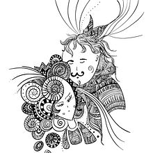 Camiseta amantes. Un proyecto de Bellas Artes, Diseño, Diseño de vestuario, Diseño gráfico e Ilustración tradicional de Beatriz Segovia Martín - 13.04.2014