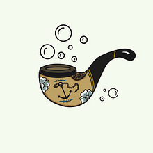 Esto no es solo una pipa. Een project van  Art direction, Grafisch ontwerp y Traditionele illustratie van Esther HIJANO MUÑOZ - 15.04.2014