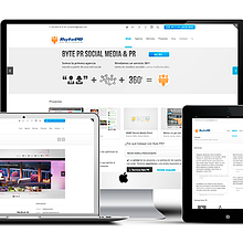 Byte PR - Agencia de comunicación. Br, ing, Identit, Web Development, Art Direction, Design, Graphic Design, Web Design, Marketing, Multimedia, Advertising, and UX / UI project by Fernando Maroto Navarro - 09.19.2013