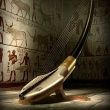 Reconstrucción 3D de Arpa del Antiguo Egipto. Un progetto di 3D e Scenografia di Manuel Moreno Vela - 20.04.2014