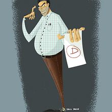 Mi peor profe. Een project van Animatie, Ontwerp van personages y Traditionele illustratie van David Pavón Benítez - 20.04.2014