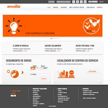 Envialia - Empresa de transporte y mensajería urgente para envíos urgentes nacionales e internacionales Ein Projekt aus dem Bereich Webdesign und Design von Color Vivo Internet - 11.04.2014