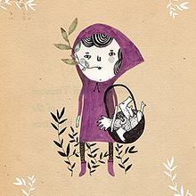 Little violet riding hood. Un proyecto de Ilustración tradicional de Judit Canela - 21.04.2014