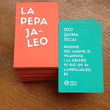 Tarjetas diseñadas por Cocolia para La Pepa Jaleo. Un progetto di Graphic design di Lettercotton - 23.04.2014