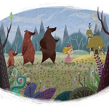 Ricitos de oro. Een project van Ontwerp van personages y Traditionele illustratie van David Pavón Benítez - 24.04.2014