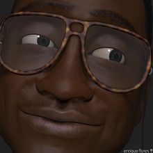 Steve Urkel 3D. Un proyecto de 3D, Bellas Artes, Diseño de personajes y Escultura de Enrique Vidal Flores - 08.01.2012