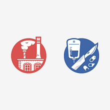 Iconos de Sectores Empresariales. Graphic Design, Web Design, and Traditional illustration project by Samuel Vicente García Martínez - 04.27.2014