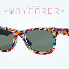 Geometric Ray Ban Wayfarer. Projekt z dziedziny Trad, c i jna ilustracja użytkownika Sergio Gómez - 27.04.2014