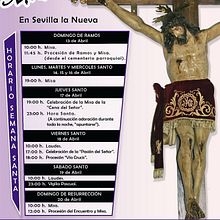 Cartel programacion Semana Santa. Un proyecto de Diseño gráfico de Vanessa Maestre Navarro - 10.04.2014