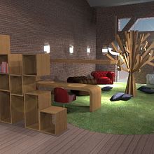 Loft town. Interior Architecture, Interior Design, Furniture Design, and Making project by Anna Higueras Goold - 04.28.2014