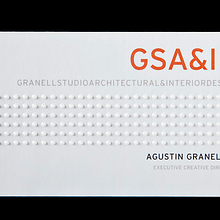 Tarjetas de visita para GSA&ID. Acabado barniz braille.. Br, ing, Identit, Design, and Graphic Design project by Omán Impresores - 04.28.2014