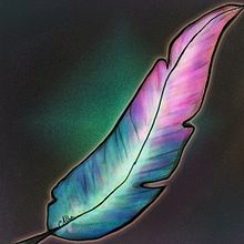 Pluma India - Indian Feather. Graphic Design, Traditional illustration, and Painting project by Alba Fernández Arce - 04.29.2014