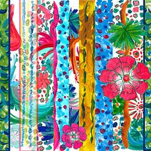 Floral Stripes. Design project by Isabel Martinez Sierra - 05.02.2014