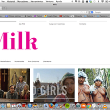dasmilk.com. Web Design project by Clara del Castillo Antón - 05.02.2014